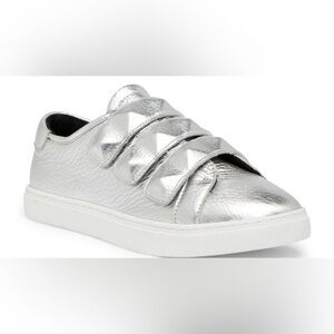 Rebecca Minkoff Silver Velcro Sneakers